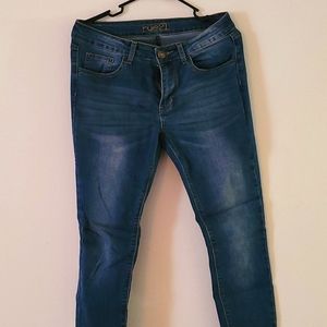 Rue 21 Blue Mid Rise Jeggings Size 8R